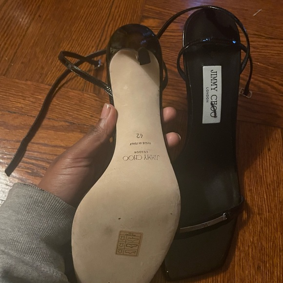 Jimmy Choo black patent leather sandals - Picture 2 of 3
